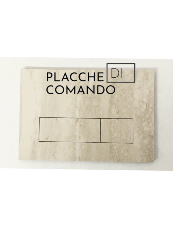 Placca di comando WC rivestibile, attuatore piastrellabile, compatibile con sistemi di scarico a doppio pulsante Geberit Sigma, 24x16 cm, tasto rettangolare