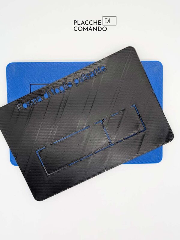 Placca di comando WC rivestibile, attuatore piastrellabile, compatibile con sistemi di scarico a doppio pulsante Geberit Sigma, 24×16 cm, tasto rettangolare