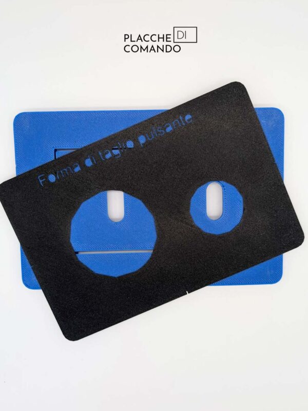 Placca di comando WC rivestibile, attuatore piastrellabile, compatibile con sistemi di scarico a doppio pulsante Geberit Sigma, 24×16 cm, tasto rotondo